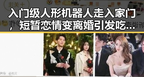 入门级人形机器人走入家门，短暂恋情变离婚引发吃瓜热议