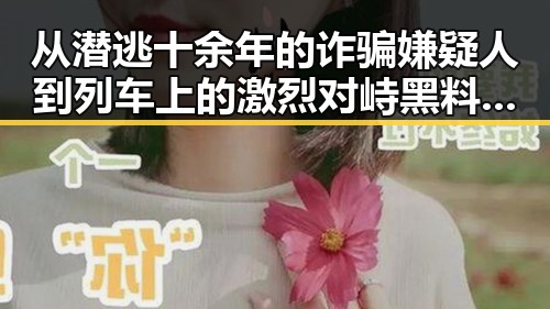 从潜逃十余年的诈骗嫌疑人到列车上的激烈对峙黑料内幕揭示
